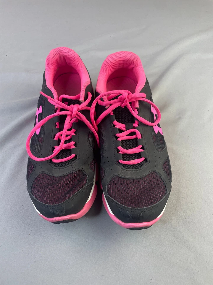 Zapato para correr Under Armour Micro G Assert negro rosa juvenil talla 6 mujer 7-7,5 Foto 3 de 4