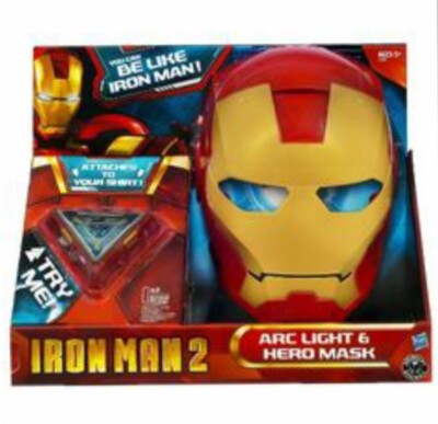helmet iron man 2 toy battery Ironman 2 ARC Reactor LIGHT & Battle sounds HERO Mask New 2010 Factory  Sealed