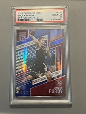 2022 Donruss Elite Brock Purdy RC PSA 10 #185 Status Sparkle PSA 086/275