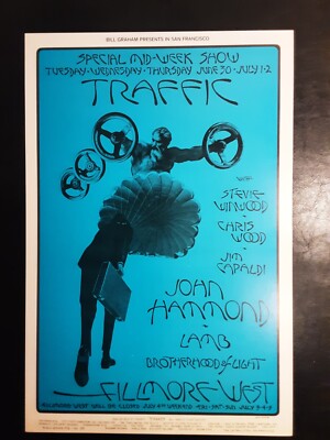 POSTER BG-241 / Traffic / John Hammond / Fillmore West
