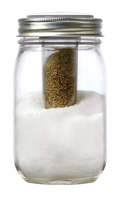 Jarware 82627 Metal BPA Free Salt & Pepper Shaker Decorative Jar Lid