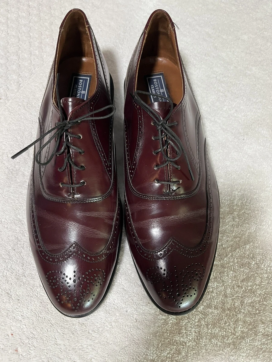 Bostonian Classic Men s Dress Shoes Burgundy Wing Tips. Classic Look Sz 8