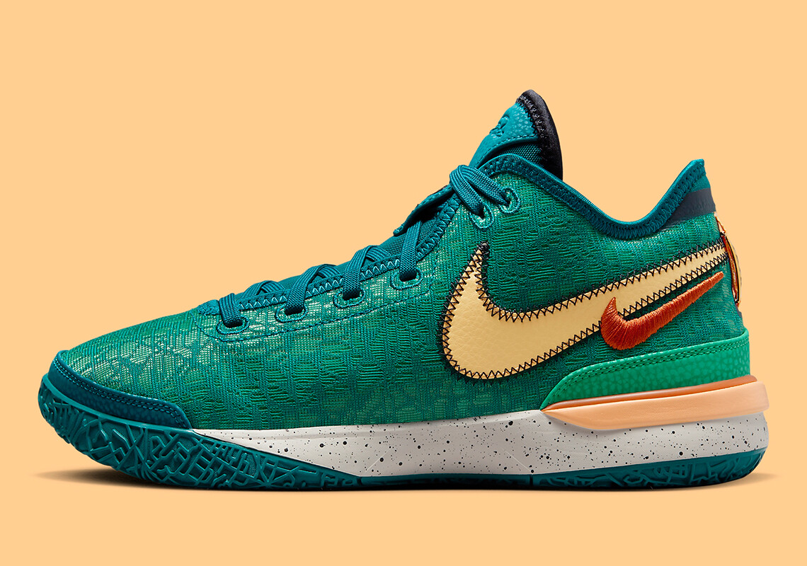 Nike LeBron NXXT Gen Geode Бирюзовый Campfire Оранжевый DR8784-301 sz 13 Мужские