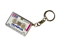 Portachiavi Microcassetta OLYMPUS XD60 Vintage RARO GADGET Anni '80