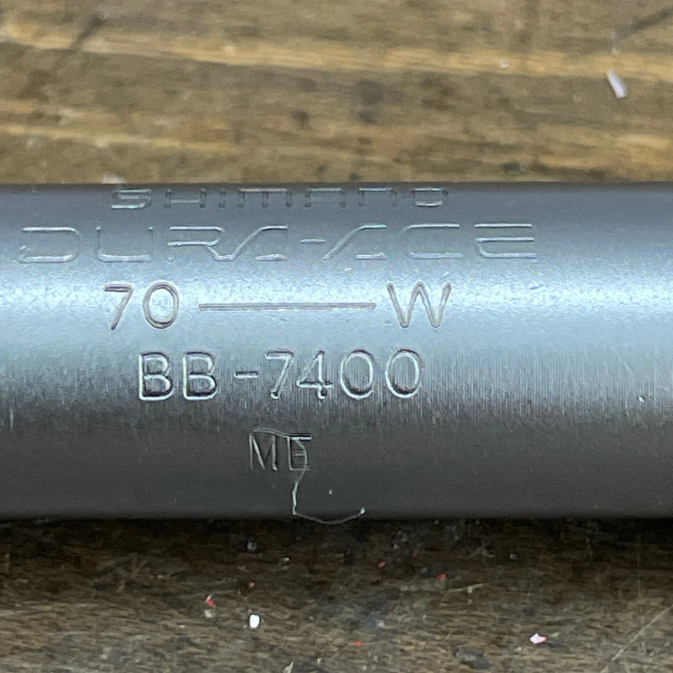 Vintage Shimano Dura Ace BB-7400 Spindle Italian 70 mm Bottom Bracket 113 mm - Image 4 of 4