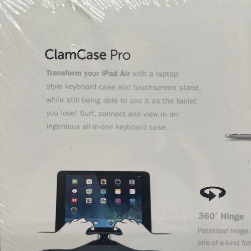 CLAMCASE PRO BLUETOOTH KEYBOARD CASE FOR ORIGINAL IPAD AIR BRAND NEW SEALED - Picture 8 of 8