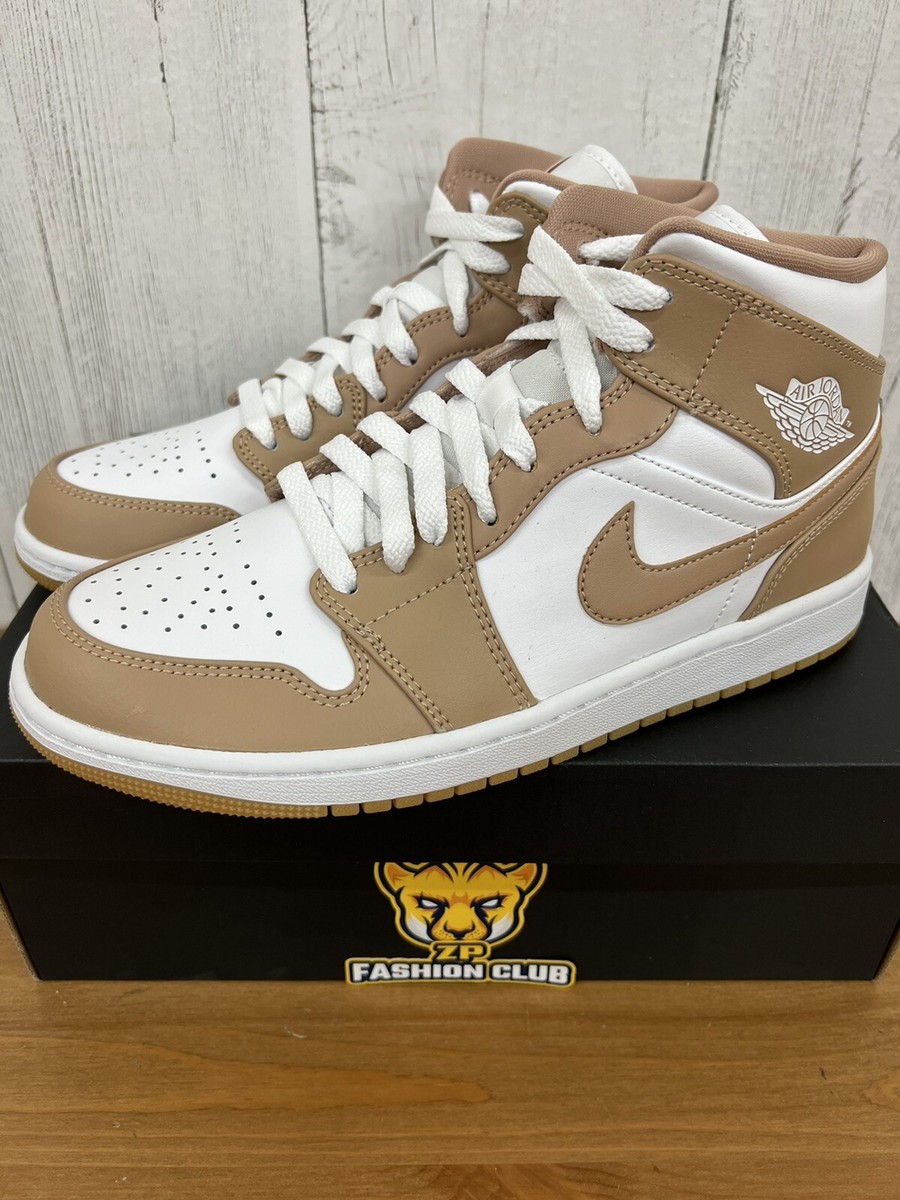 shi-tan Air Jordan 1 Mid Hemp White Gum MENS 554724-271 | eBay