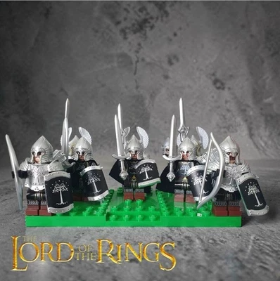 8 Minifigs. LOTR Gondor Knight Custom Minifigures gebraucht - Bild 1 von 4