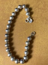 925 10,46 Sterling Silber Kugel Perlen Armban...