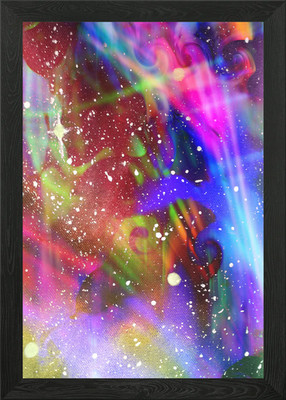 Photonenwirbel gerahmtes Wandbild Poster Leinwanddruck Bild