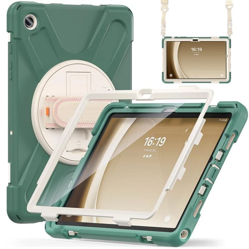 Samsung Galaxy Tab A9 A9+ A8 A7 Lite Stand Case Shockproof Strap Kids Flip Cover - Image 4 of 4