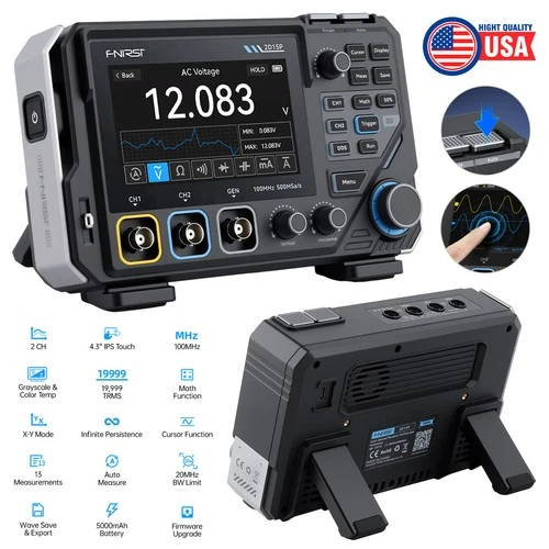 FNIRSI-2D15P Digital Multimeter Oscilloscope Signal Generator Duan Channel 100M