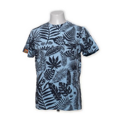 Tropicalia, T-shirt, Größe: L, Blau/Schwarz/Mehrfarbig, Baumwolle/Elasthan #bfe