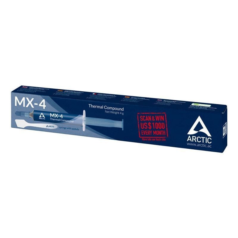 Arctic Hochleistungs-Wärmeleitpaste Mx-4 2019 4G, Mit Spachtel Actcp00031b - Bild 2