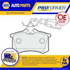 Brake Pads Set fits VW SHARAN 7M, 7M9 1.9D Rear 95 to 10 Proformer Quality