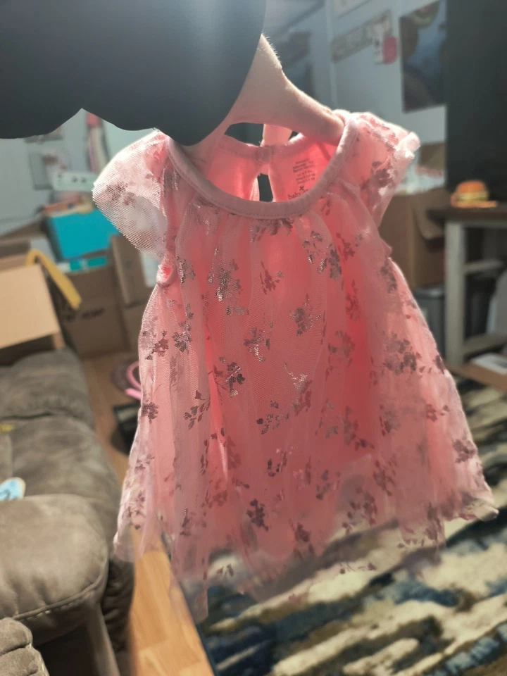 Vestido Baby Starters Niñas Recién Nacido Rosa/Oro Rosa Foto 2 de 4