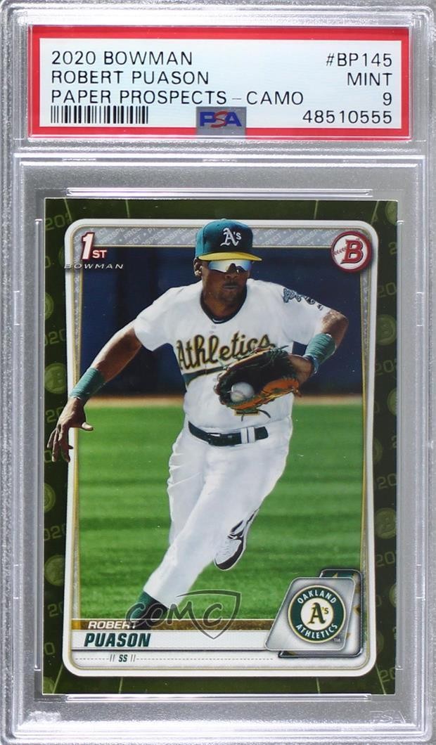 2020 Bowman Prospects Camo Robert Puason #BP-145 PSA 9 MINT g6p