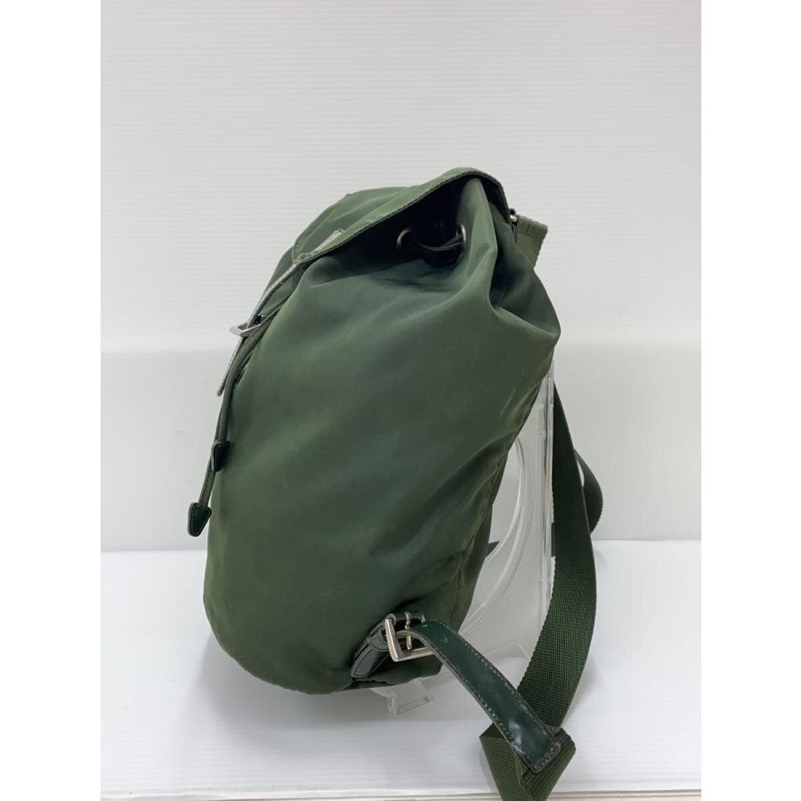 Prada Drawstring Backpack Triangle Logo Green - image 2