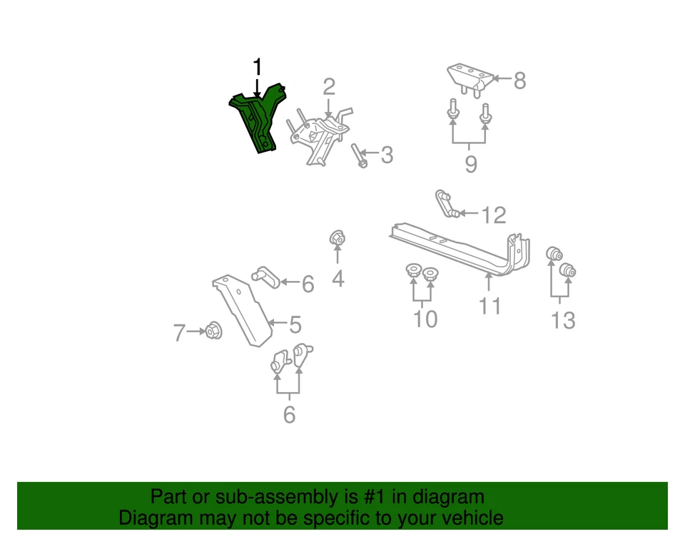 Ford E-350 Super Duty 2011-2019 genuino - montaje delantero 5U9Z-6038-AA Foto 2 de 3