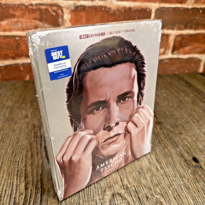 American Psycho 4K Collector STEELBOOK (4K+Blu-ray) NEW-Free Box Shipping