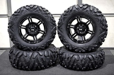 YAMAHA GRIZZLY 660 27'' QUADKING ATV TIRE 14'' VIPER BLK WHEEL KIT IRS1CA BIGGHORN