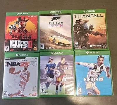 FIFA 19,16,& Madden 18,22,15 Lot EA Sports Microsoft Xbox One Red Dead Redeption