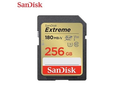 SanDisk Extreme 256 GB Class 10/UHS-I [U3] V30 SDXC (sdsdxvv-256g-gncin)