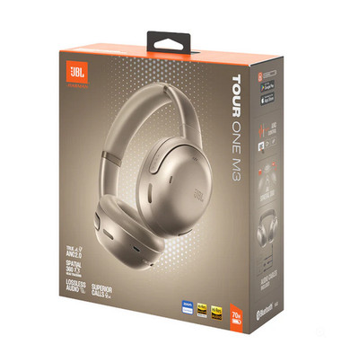 JBL Tour One M3 Wireless Headphones w/Smart Tx Transmitter -Head Tracking- Mocha