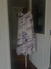 SIMPLY VERA WANG BEAUUTIFUL ABSTRACT PRINT FULLY LINED A LINE DRESS SZ PS EUC