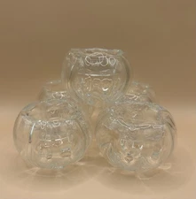 (5) Floating Glass Candle Holders - Mouth Blown Hand Finished Tealight