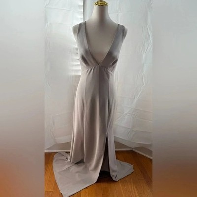 cross back bridesmaid dress Oasis Women's Cross Shoulder Tie Back Satin Bridesmaid Dress in Sage