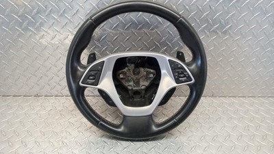 14-15 CORVETTE STINGRAY STEERING WHEEL BLACK LEATHER NP5 