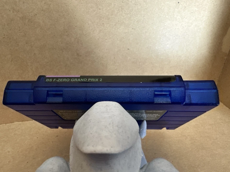 BS F-Zero Grand PRIX 2 SNES CLEAR BLUE CARTRIDGE - Image 2 of 3