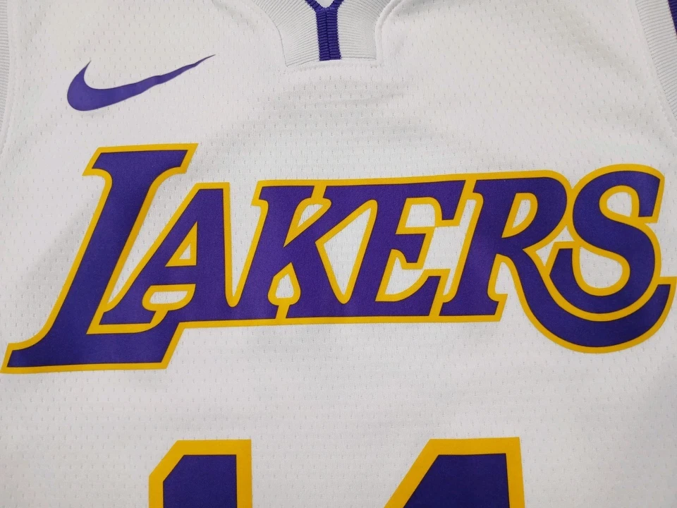 Camiseta deportiva Nike Brandon Ingram #14 Los Angeles Lakers blanca NBA Swingman para hombre 48 L Foto 3 de 4