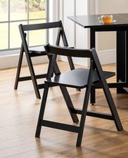 Set of 4 New Julian Bowen Folding Chairs Fron Savoy Dining Set. Good Condition