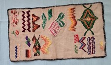 Sciarpa comò runner da tavolo vintage arazzo da parete Apx 9,5" x 17" sud-ovest?