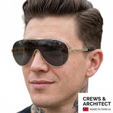 Crews Architect II Z87 Engineer Aviators Sunglasses Taiwan