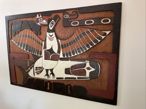 Nuu Chah Nulth House Panel LARGE painted Nootka Makah Haida AMAZING ceremonial