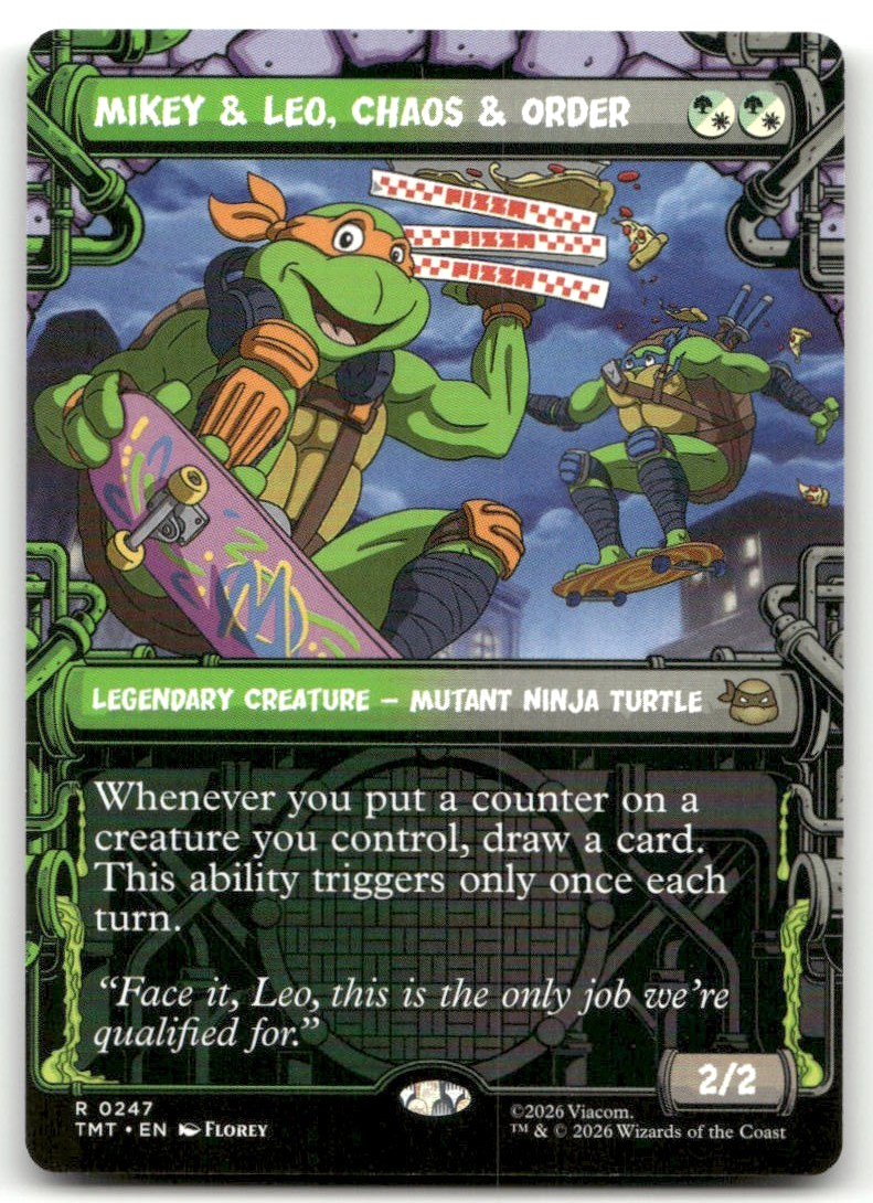 Mikey & Leo, Chaos & Order Showcase Teenage Mutant Ninja Turtles