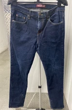 Neo Blue Jeans Men's Size 36 Stretch Medium Blue Denim Straight Leg U.S.A