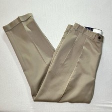 VTG Y2K Polo Ralph Lauren Hammond Pant Men  s 38x32 Tan Khaki Pleated Cuffed