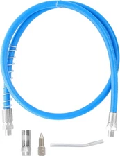 39" Grease Gun Hose, 4Pcs Accessories Kit Includes 1 Pack, Blue 