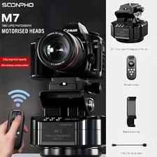 M7 Camera Automatic Gimbal Tripod Head for Time Lapse Photography 360° Rotation 