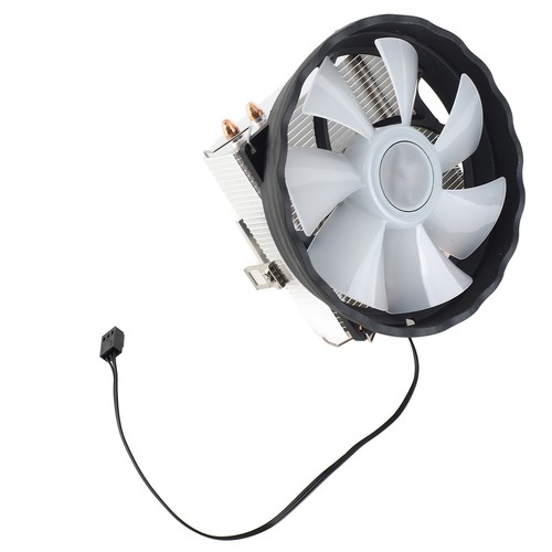CPU Cooler 4 Copper Heat Pipes 3Pin Colorful Quiet Cooling Fan Replacement - Picture 8 of 9