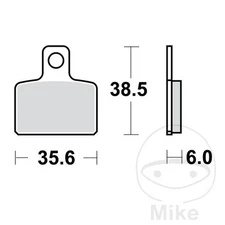 20604-SINTERED BRAKE PADS SI ALTN: 7323272 compatible with OSSA TR 280 