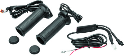 Kuryakyn Apollo Heated Grips 7/8in with Thumb Throttle for ATV & Snowmobile
