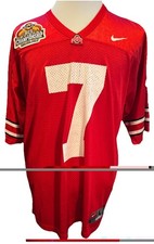 Nike Ohio State Buckeyes 2007 BCS Championship Ted Ginn Jr  7 Jersey Sz L P19440