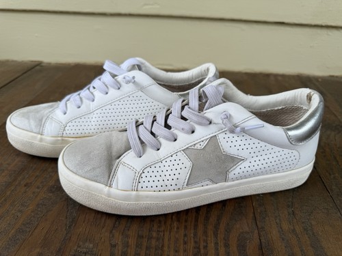 Madden Girl Women’s Sneakers White & Gray “Stevie” Women’s Size 7m - Picture 2 of 5