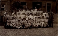 WWI? WWII? RPPC real photo~German hospital?~soldiers nurses