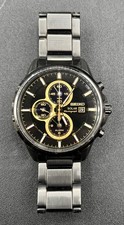 SEIKO SOLAR CHRONOGRAPH V172-0AF0 GOLD / BLACK WATCH MVP012586